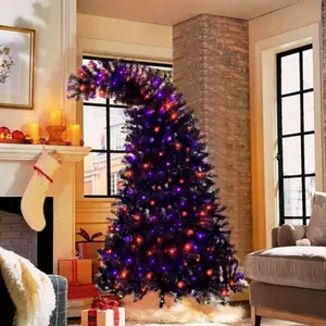 6FT Artificial Fir Bent Top Grinch Style Christmas Tree with 300 LED Lights