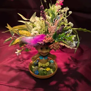 Handcrafted Vintage Troll Decorations - Upcycled