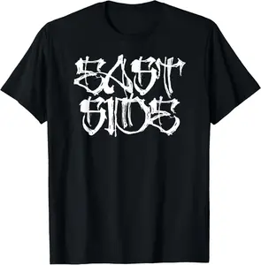 100%cotton East Side Latin Urban Streetwear Inspired Graffiti Art T-Shirt  Top teeshirt