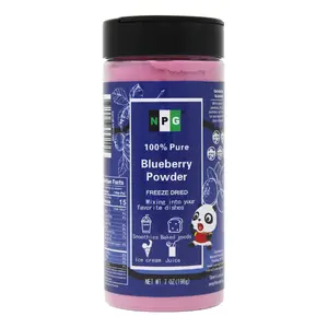 NPG Blueberry Powder 7oz, Freeze-Dried Pure Wild Blueberry Extract for Authentic Natural Herbal Tea Flavor in Smoothies, Baking and Beverages