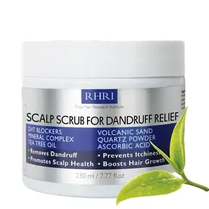 Anti Dandruff Scalp Scrub for Men and Women | Hair Treatment with Tea Tree Oil & DHT Blockers | Removes Dandruff, Soothes Itchy Scalp and Boosts Hair Growth | Enriched with Mineral Complex