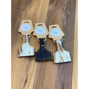 Keychain Cowhide Ear Tag