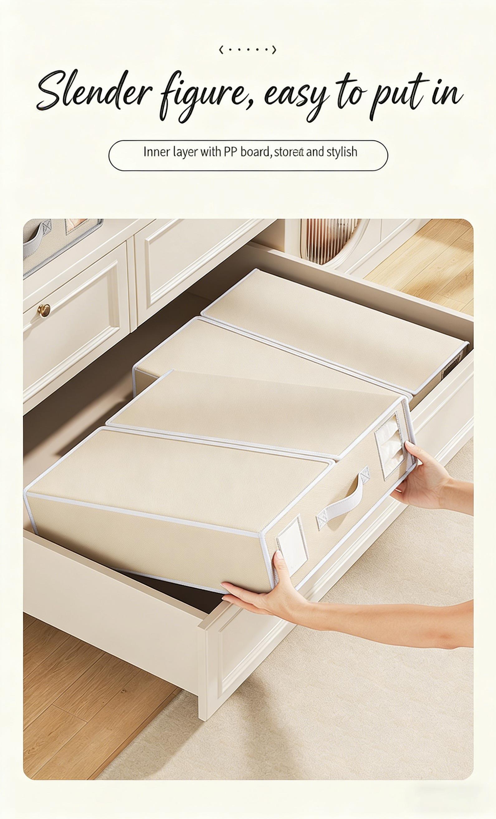 Space-Saving Foldable Storage Bins for Bedding Perfect for Sheets, Quilts & Towels Closet Organizer Space-Saving Foldable Storage Bins for Bedding Perfect for Sheets, Quilts & Towels Closet Organizer