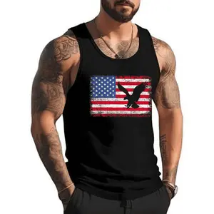 Patriotic Eagle USA American Flag Tank Top