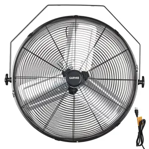 Wall Mount Fan, 3500 CFM 3 Speeds IP44 Waterproof Fan with 360° Tilt Head, Heavy-Duty Aluminum Blades High Velocity Industrial Fan for Outdoor, Warehouse, Greenhouse, Commercial