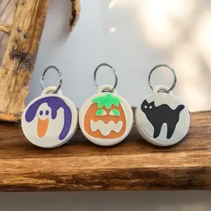 Halloween sugar cookie themed keychain decoration
