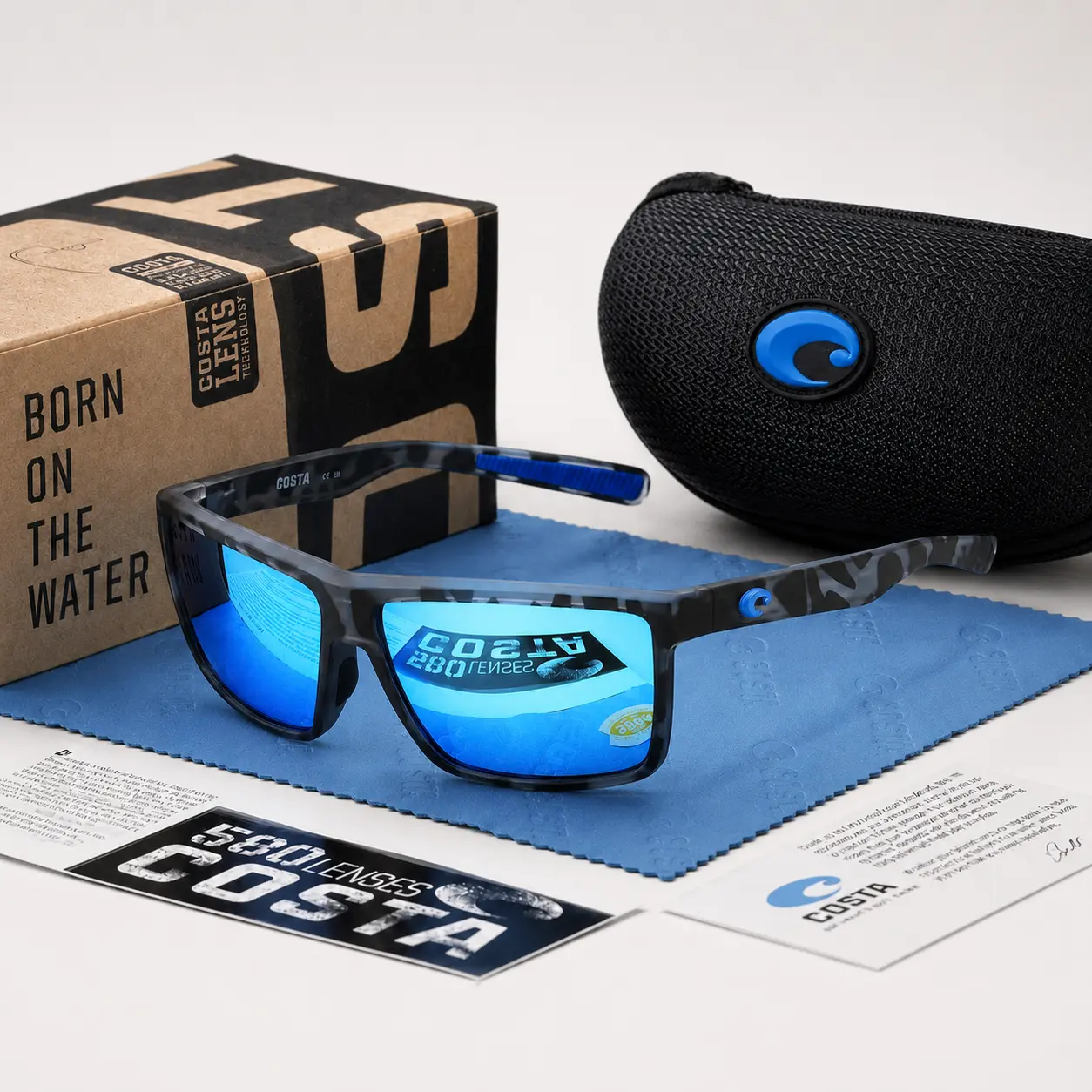 Costa Del Mar Sunglasses for Men Women, Polarized Style, UV Protection, Fishing Boating Beach Outdoor Eyewear!