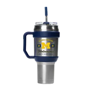 Michigan 2026 National Champs 40oz Stainless Steel Tumbler