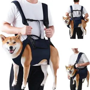 KOATLIFE  Dog Lift Harness Carrier Backpack - Full Body Sling with Adjustable Straps & Handle - Breathable Support Emergency Rescue Kit for Elderly, Injured, Arthritic, Disabled Medium & Large Dogs Only