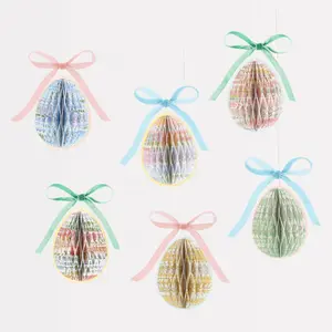 Meri Meri x Liberty Paper Honeycomb Egg Decorations (x 6)