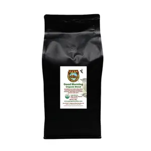 Low Acid Organic Coffee – Whole Bean, Mold-Free & Stomach Friendly by Java Planet, Good Morning Blend Coffee, Medium Roast, Smooth Full Flavored, 5LB Bag