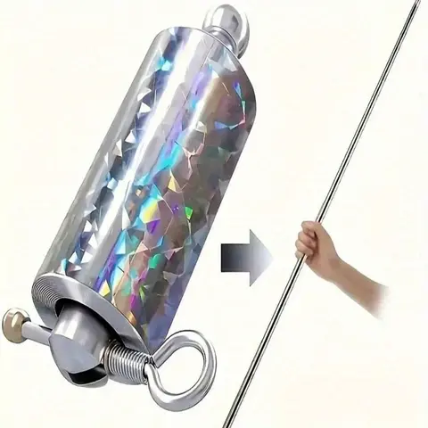 Unique Gift Ideal for Stage & Street Performances Idea Portable & Foldable Steel Magic Wand - Retractable Pocket Prop for Magicians Durable