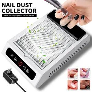 Electric Nail Dust Collector with Reusable Filter, Manicure & Pedicure Tool for Home & Salon Use，1 Box Professional Nail Dust Collector