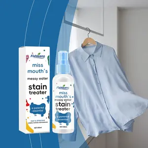 Clothing Stain Remover Spray, Removal, Fabric Care, Tough Stains, Small Bottle, Portable, Clothes Cleaning Spray