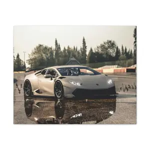 Lamborghini Huracán Reflection Canvas – Sleek Supercar Vibes for Your Wall 🏎️🔥