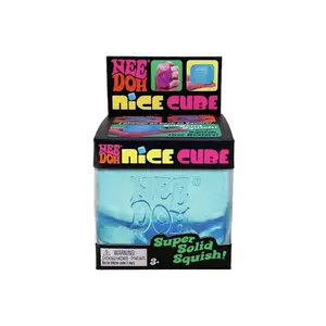 Nee Doh Nice Cube – Super Solid Squish Sensory Fidget Toy, Soft Elastic Texture, Stress Relief & Focus Helper