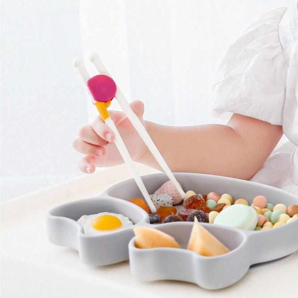 6pcs Reusable Children's Beginner Training Chopsticks, Auxiliary Practice Utensils for Independent Eating, Suitable for Home & Kindergarten Outdoor Picnicware Mess Kits