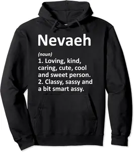 NEVAEH Definition Personalized Name Funny Birthday Gift Idea Pullover Hoodie - Kadashya Shop 37B08FGZ9LVG