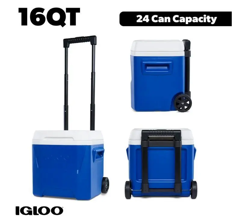 Igloo 16 QT Laguna Hard Side Ice Chest Cooler with Wheels