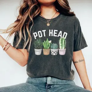Pot Head Shirt, Funny Plant Shirt, Plant Lover Gift, Crazy Plant Lady, Plant Lover Shirt, Gardening Shirt, Gardening Gift, Plant Mom Gift