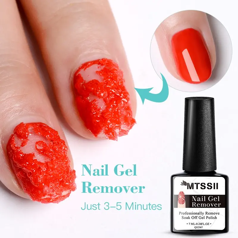 MTSSII Nail Gel Remover, Nail Polish Removers, Gel Remover For Nails, Uv Gel Polish In 3-5 Mins Quickly Removes Soak-Off Nail Glue Remover Gel Polish Manicure Kit Gel Nail Degreaser Nail Art Home Salon Nail Products Gifts For Women