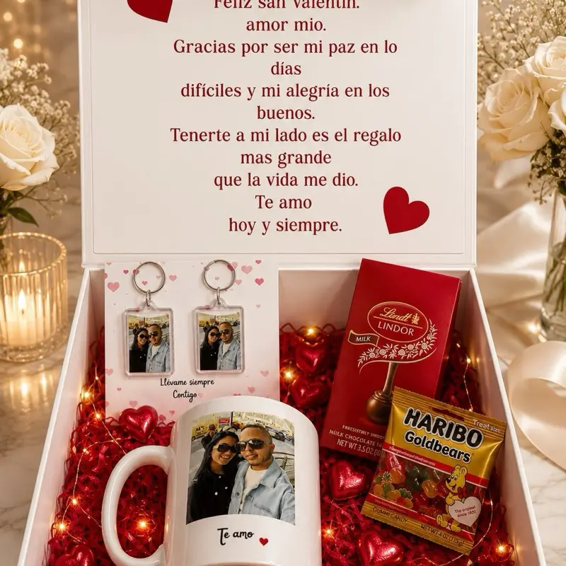 Caja personalizada de aniversario