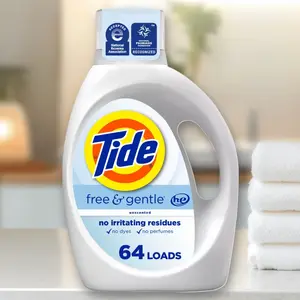 Tide Free & Gentle Liquid Laundry Detergent 149fl oz - Liquid Detergent, Free & Gentle, 149fl oz, for Sensitive Skin, Hypoallergenic, Bulk Pack