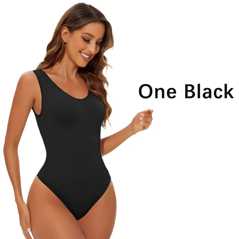 Shapewear Bodysuit Thong Fajas Body Shaper for Women Seamless Light Tummy Control Slimming Flat Belly Underwear Open Crotch Molasus