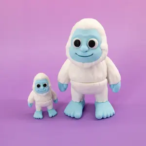 Yeti Pocket Pal Flexi Yeti Abominable Snowman Articulating Fidget Animal Mini 2 Inches or Large 4 Inches Lightweight Portable Stress Relief Sensory Figurine decor ornament