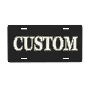 Made in USA — Custom License Plate Personalized Novelty License Plate Add Your Text,Image,Photo,or Logo,Custom Front Tag Auto Accessory for Garage,Bar,Home Decoration or Door Plates(6 x 12-inch)
