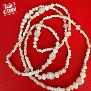 Ochala Obatala Eleke Handmade with Crystal Beads Unique Piece by ache Elegua