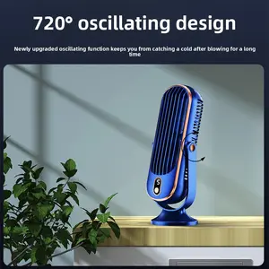 Desktop fan, cooling air conditioner fan, silent oscillating cooler for student dormitory bedroom, small electric fan wholesale