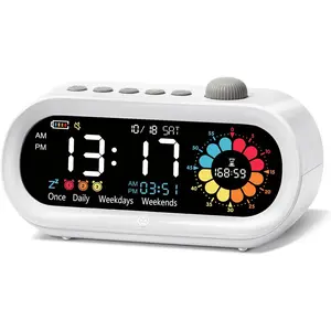 Clocks for Bedrooms, Digital Visual Timer for , Rechargeable 199-Minute Silent Countdown Timers, Focus &  Routines, Fitness Baking Studying Teaching