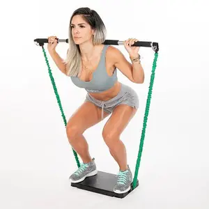 LEWIN FIT BASE - Home Gym Kit | 400+ Exercises | Up to 160 lbs Resistance | Unisex