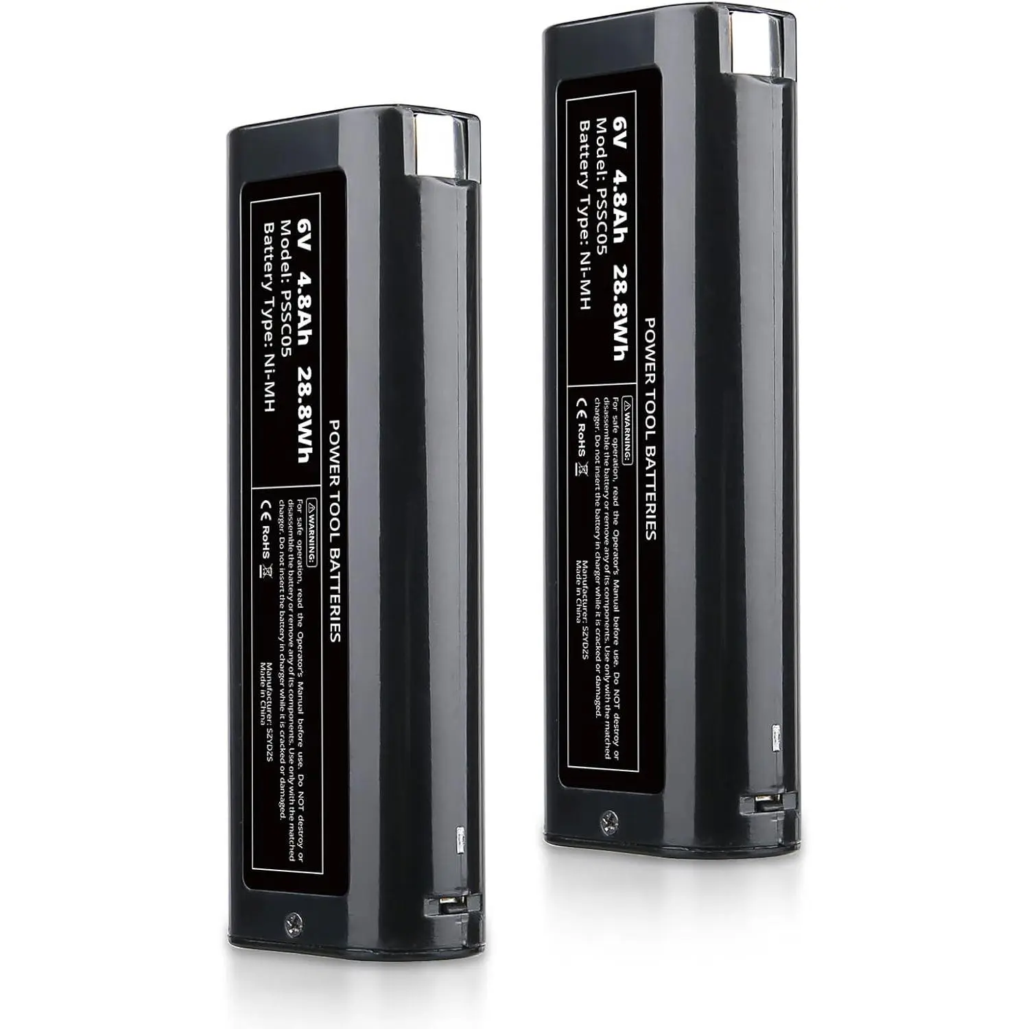 2-Pack 6V 4800mAh Ni-MH Memory Rechargeable Replacement Batteries for Paslode 404717, with Protection Accessories, Compatible with Paslode PS604N, B20544E, BCPAS-404717, 404400, 900400, 900420, 900600, 901000, 902000, CF-325, IM200, F18 Power Tools