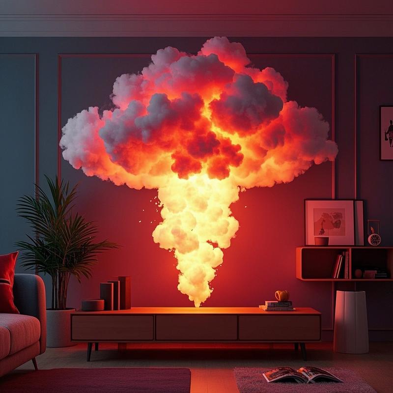 Thunder Cloud LED Light,Lightning Cloud Colorful Atmosphere Night Light, Modern Mood Lighting,DlY Creative Cloud Lights Gaming Room Garage Club Bar dj Party Light- 13.12 Feet (157.48 Inches)