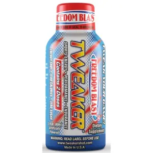 3x Tweaker Energy Freedom Blast - Caffeinated Beverage Liquid Shot Active Lifestyle Focus Alertness Performance Supplement Dietary Vitality Refreshing Pick Me Up Maximum Strength Workout Fuel Power Boost Party Endurance Stamina 2oz Pack of 3