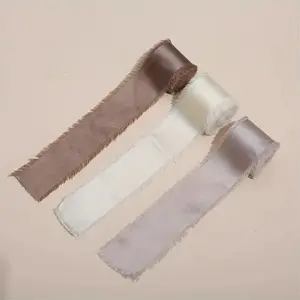 3 Pack Silk Satin Ribbon Handmade Chiffon Ribbon Tassel Ribbon Bow Decoration Ribbon Beauty & Personal Care