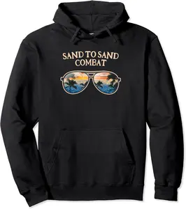 Sand to Sand Combat Beach Friends Ocean Buddy Summer Family Pullover Hoodie - Lydiagarcia Shop 67B0BZFKDDFM
