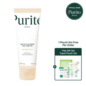 [Purito Official] Oat-in Calming Gel Cream l Oat Seed Water Hydration & Soothing, Lightweight, Non-Sticky FA Safe Moisturizer for Sensitive Skin, Non-Comedogenic, Fragrance-Free l Korean Skincare