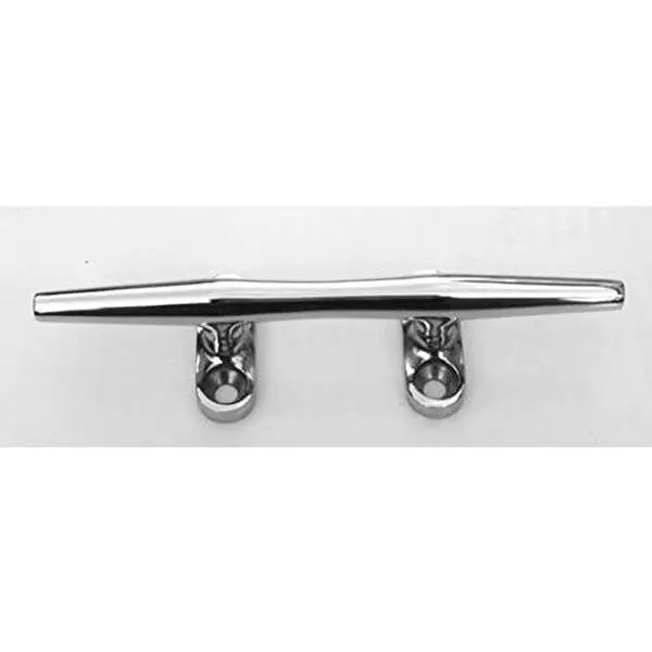 8-in Sleek, Modern Heavy-Duty Corrosion-Resistant Open-Base Stainless Steel Cleat, Grade Stainless Part Depot Docking & Anchoring Hardware