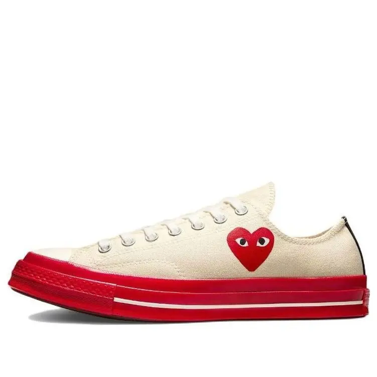 Converse x COMME des GARCONS PLAY Chuck 70 Low 'Pristine Red' A01796C Converse x COMME des GARCONS PLAY Chuck 70 Low 'Pristine Red' A01796C