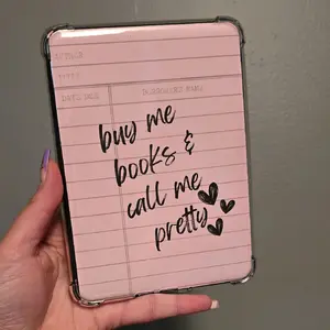 Pink Buy Me Books & Call Me Pretty Kindle Case Insert