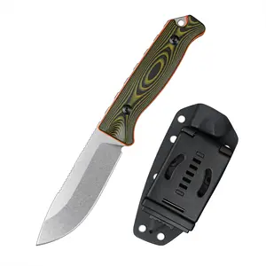 15002 Hunting Fixed Blade Knife With Sheath Micarta Handle Knives for EDC Outdoor Camping Survival Tactical Fishing knife