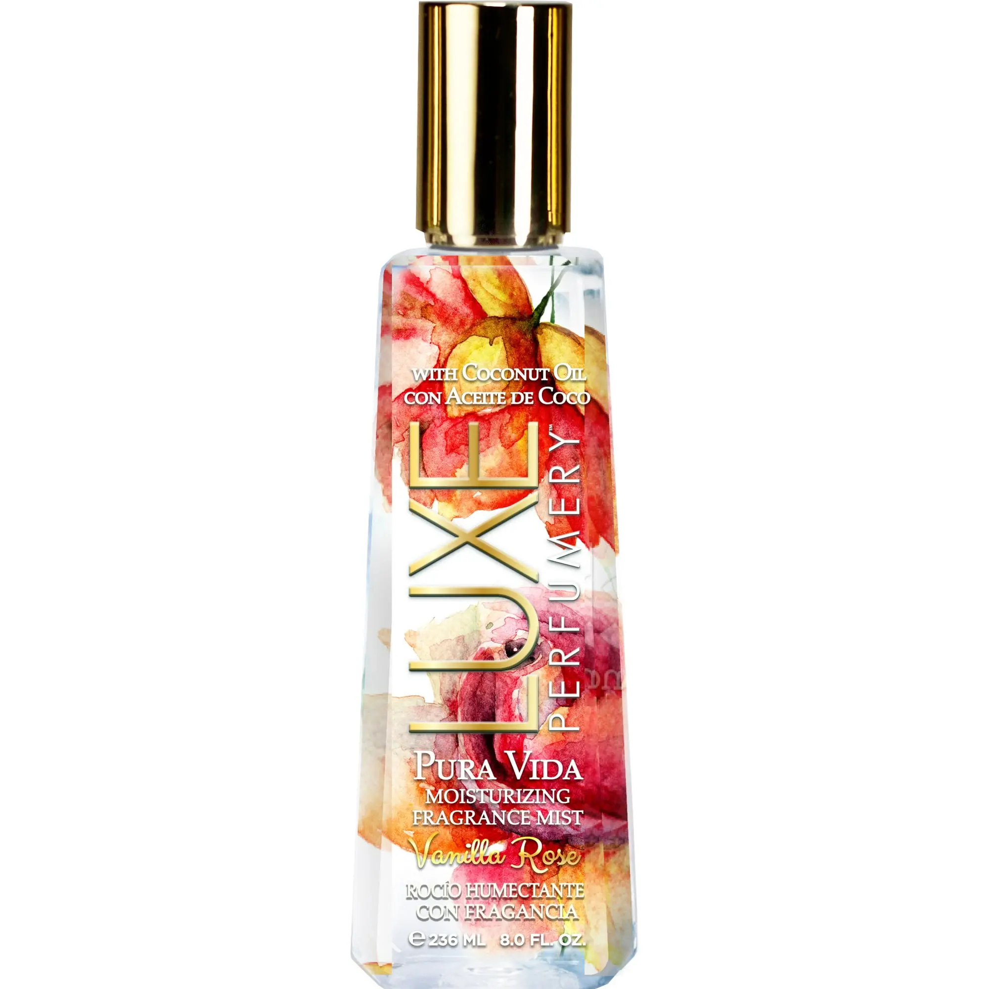Luxe Perfumery Pura Vida Vanilla Rose Moisturizing Fragrance Mist for ...