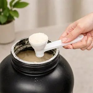 ScoopFlow 2-in-1 Gym Funnel Scoop – Portable Mess-Free Protein Powder, Pre-Workout & Supplement Transfer Tool for Fitness Shaker Bottles Sliding Spoon Leak-Proof