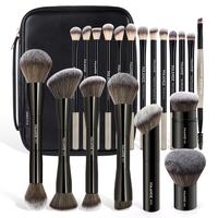 20 Counts Brushes + Storage Bag - Black