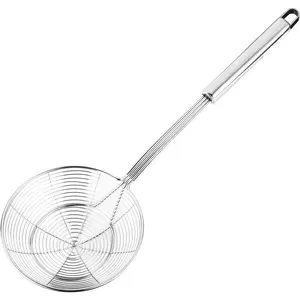 High-quality stainless steel spider-shaped skimmer for cooking and frying kitchen utensils wire skimmer pasta spoon 5.4inch