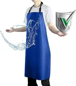 Waterproof Apron with Comfortable Adjustable Bib Rubber Vinyl Dishwasher