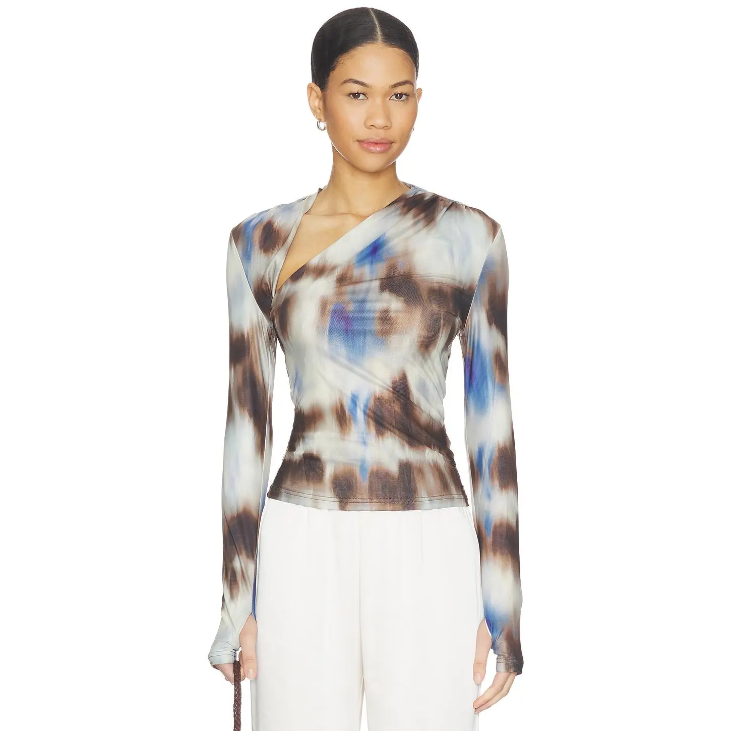 MADISON THE LABEL x REVOLVE Laury Mesh Top in Solune Print